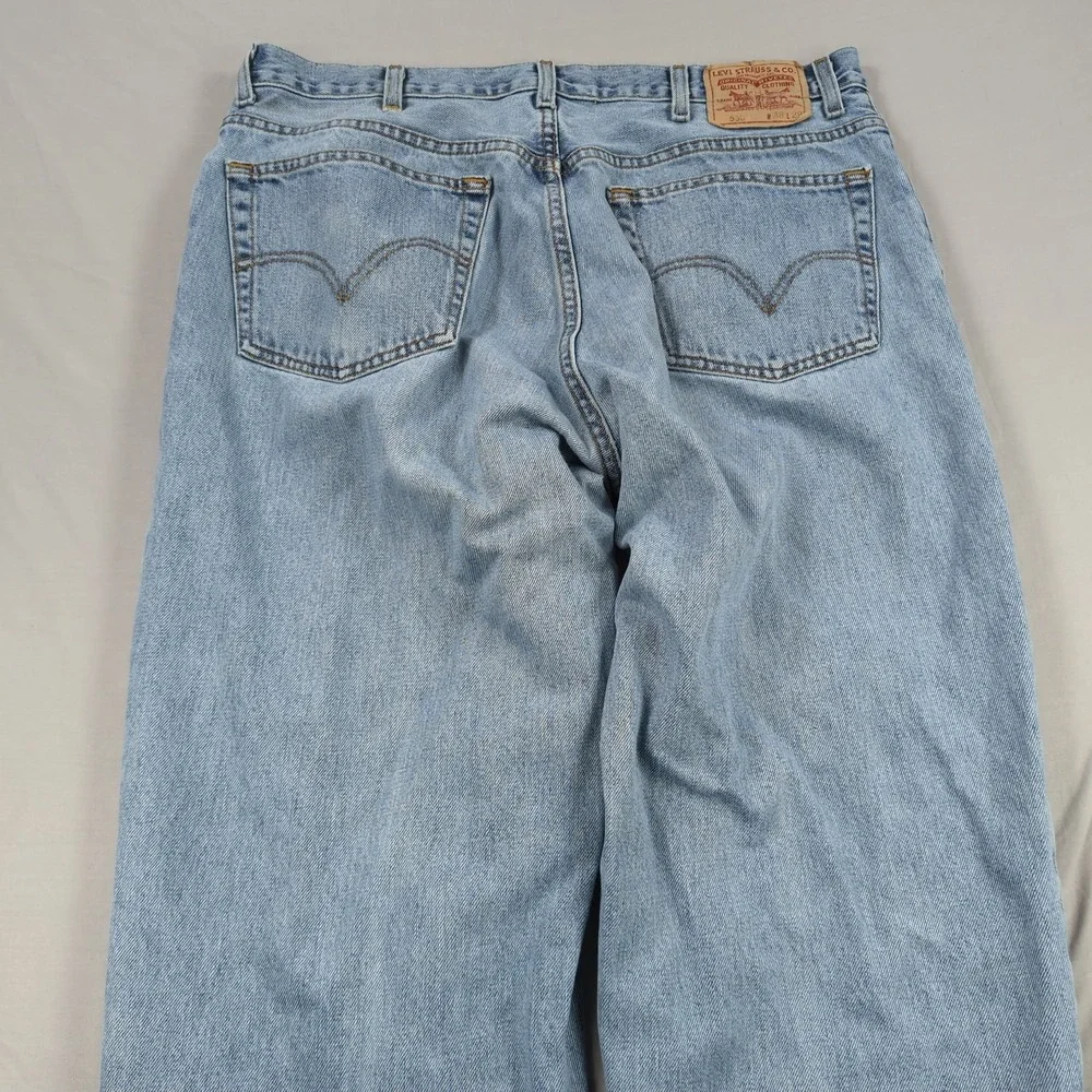 Levis Jeans Mens 38x29 Blue 560‎ Loose Tapered Relaxed Baggy Light Wash